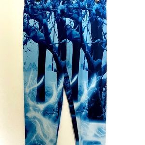 Harry Potter Forbidden Forest Deathly Hallows Stag Patronus leggings